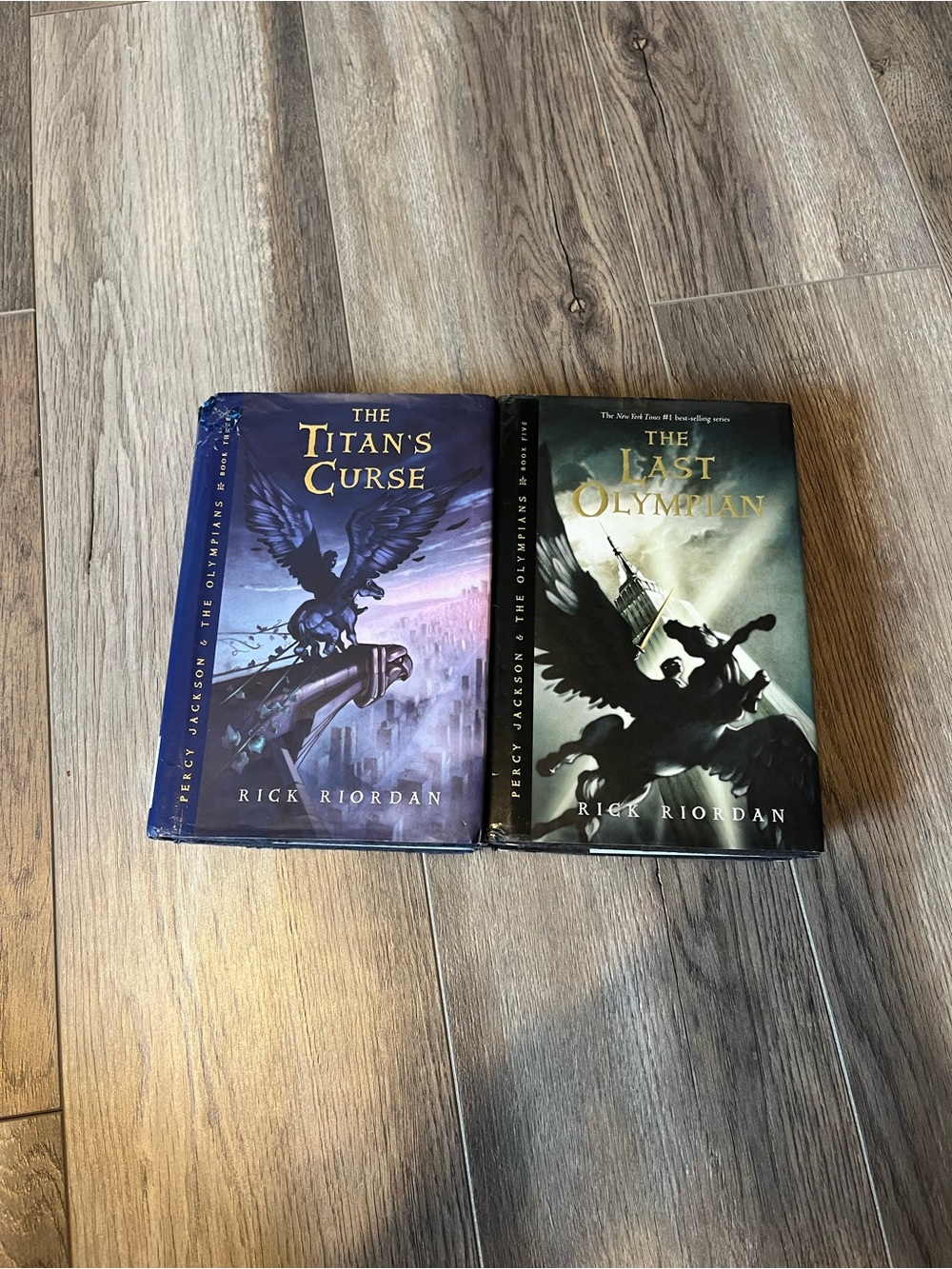 OOP First Edition Percy Jackson The Titan’s Curse & The Last Olympians Hardcover